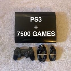 PLAYSTATION 3 MOD with 7500 GAMES 
