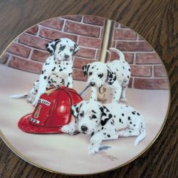 Set Of 4 Firehouse Plates