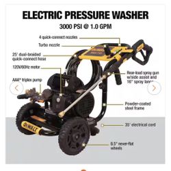 DEWALT 3000 PSI Electric Pressure Washer