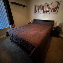 Wood style Bedroom Complete Set