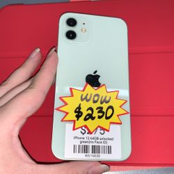 iPhone 12 64GB Unlocked Green (no Face I’d) Unlocked phones, telefonos liberados, telefonos para mexico, iphones, samsungs desbloqueados 
