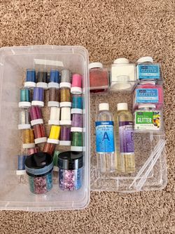 Epoxy Resin & Glitter Craft Supply Lot