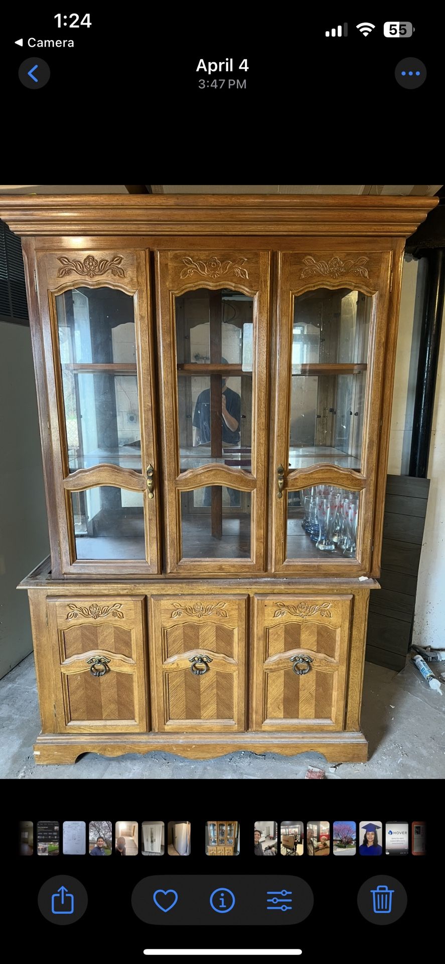 Wooden China cabinet