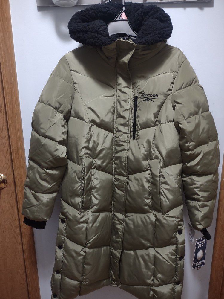 Reebok Women's Winter Jacket - Long Length Puffer Parka
