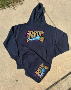 Reup Basketball Logo Hoodie and Sweatpants Set