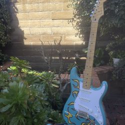 Fender Stratocaster Electric Guitar X Tyler The Creator Golf Wang Flame