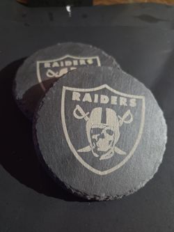 RAIDERS slate coasters