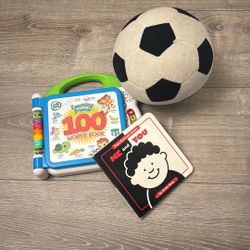 Toddler Books + Soccer Stuffy 
