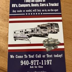 I Buy Rvs Campers And Motorhomes 