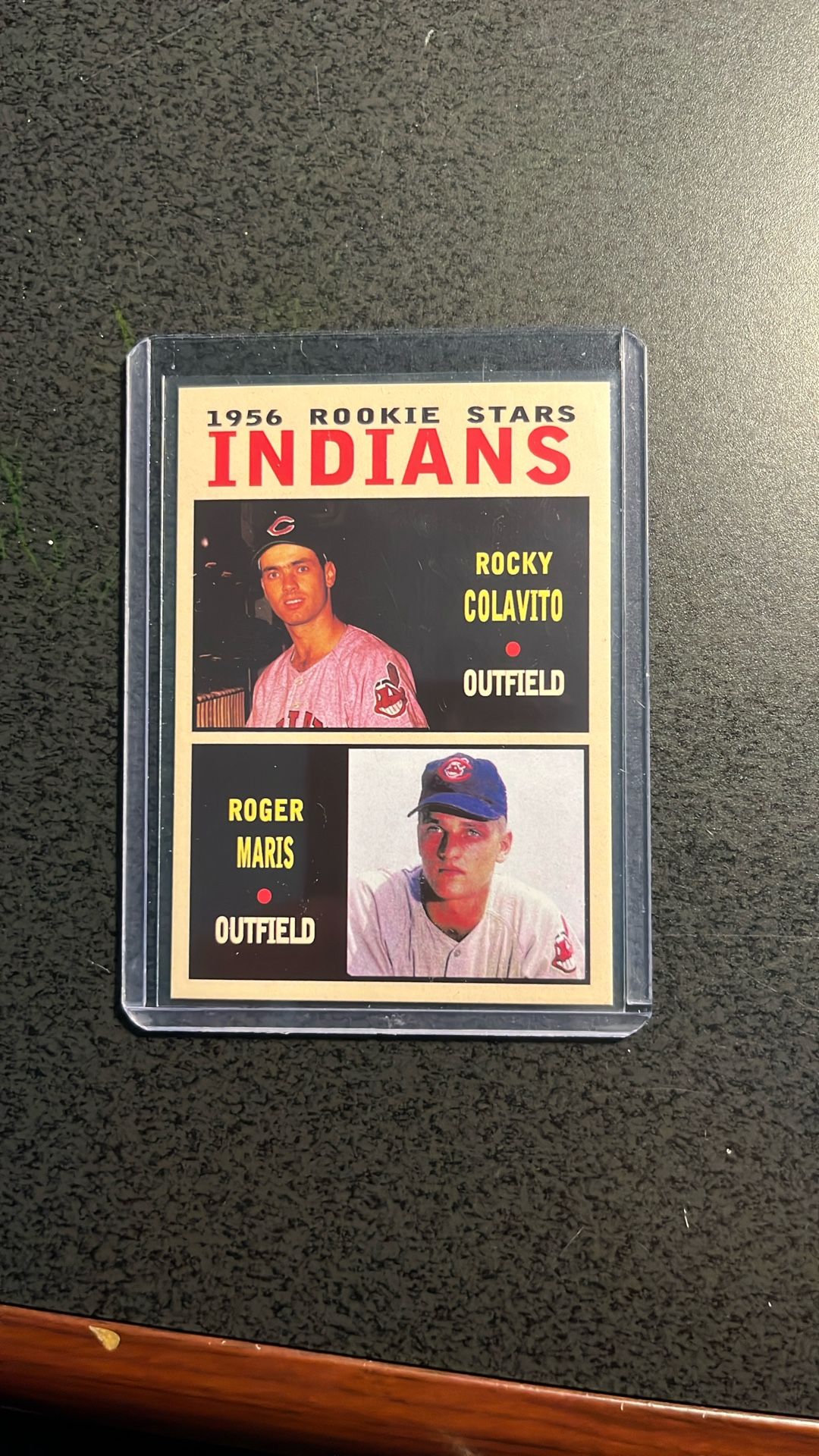 Maris / Colavito , Indians ‘56 Rookie Stars Card