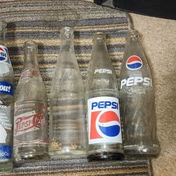 Vintage Antique Pepsi Bottles Collection 