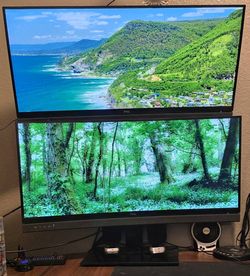 Two Dell Monitors Dual Screen Setup