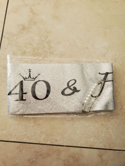 New 40 & Fabulous  banner (see 2 pix)
