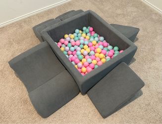 Toddler Soft Foam Climbing Set + 400 Ball Pit Balls