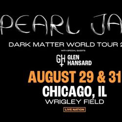 Pearl Jam At Wrigley Field Thursday 8/29/2024 7:30 PM