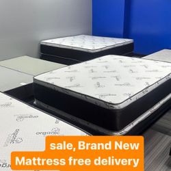 Huge sale for Mattress And Box Twin size mattress and box 150.$ full 190$ Queen 200$ king 290$. Mattress And Box and frame and headboard. King 580$ Qu