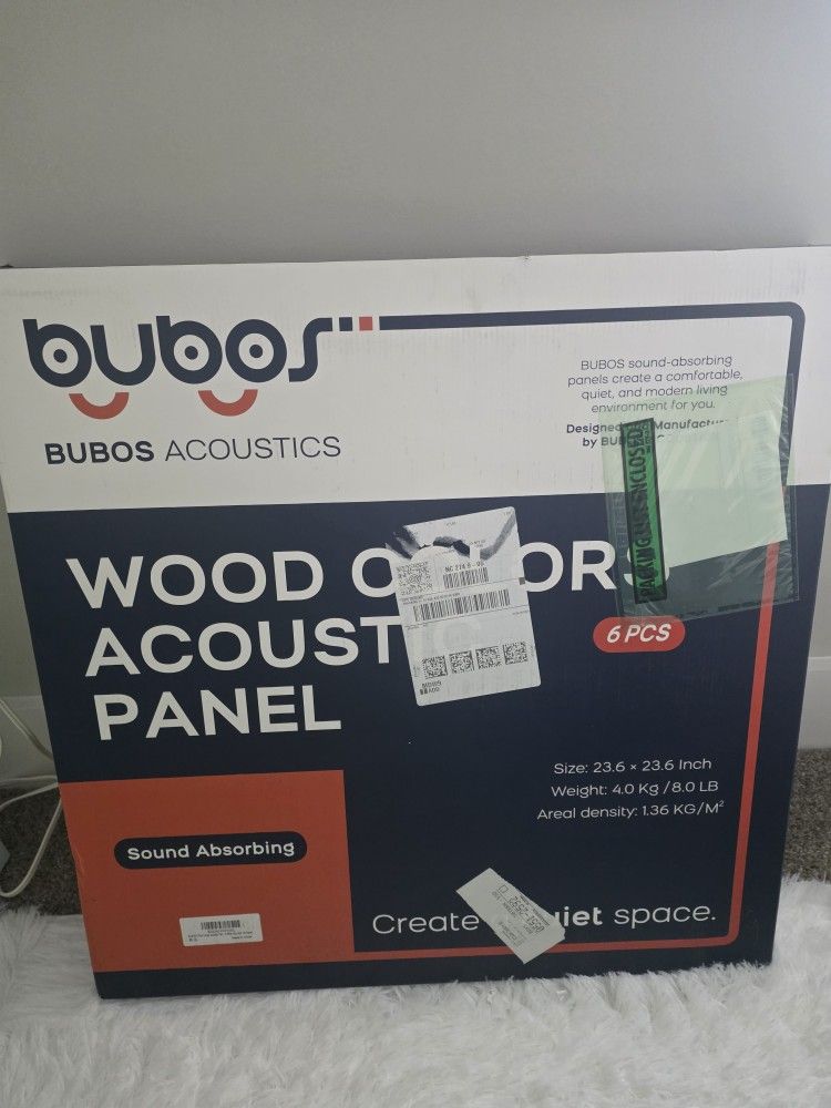 Bubos Acoustic Wood Paneling Set 6 Pack
