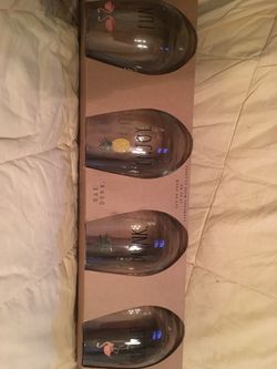 Rae Dunn Stemless Wine Glasses