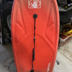 Wood Skim Board And Boogie Board