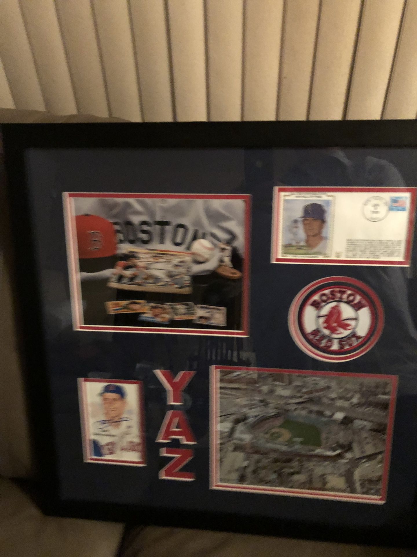 Autographed Carl “YAZ” Yastrzemski Hall of Fame Outfielder of the Boston Red Sox Collage includes special Fenway Park And Boston Red Sox 8x10’s, an