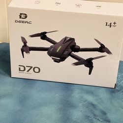 Brand New  DEERC Drone with Camera, D70 Drones with Camera for Adults 1080P HD