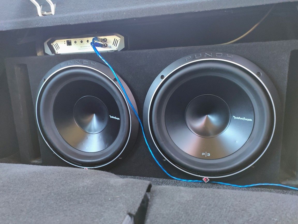 Dual 12" Subwoofer & 2400W Amplifier Combo
