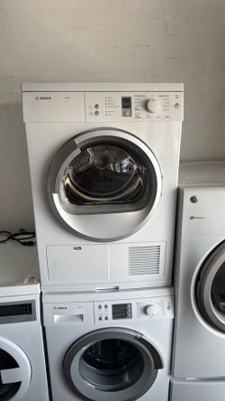 Bosch ventless, compact washer dryer set