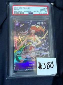2025 ONE PIECE #070 PCC PREMIUM BEST SELECTION VOL 4 GENGAR NAMI PSA 10 GEM MINT
