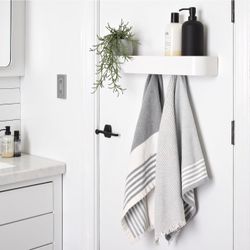 Wall-Mounted Coat Rack with Shelf, New in Box