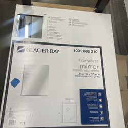 Frameless mirror