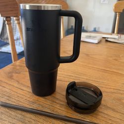 Stanley Black Metallic Tall Straw Travel Cup 