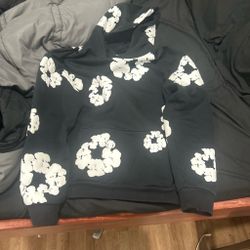 denim tear black hoodie
