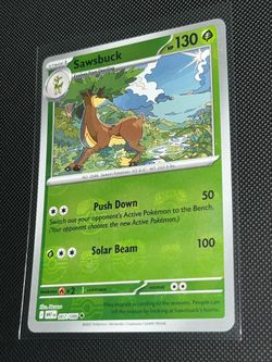 Masterball Pattern Sawsbuck #7 White Flare Pokemon TCG