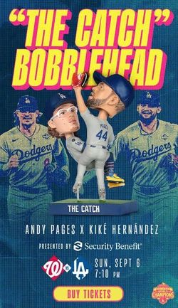 Dodgers The Catch Bobblehead