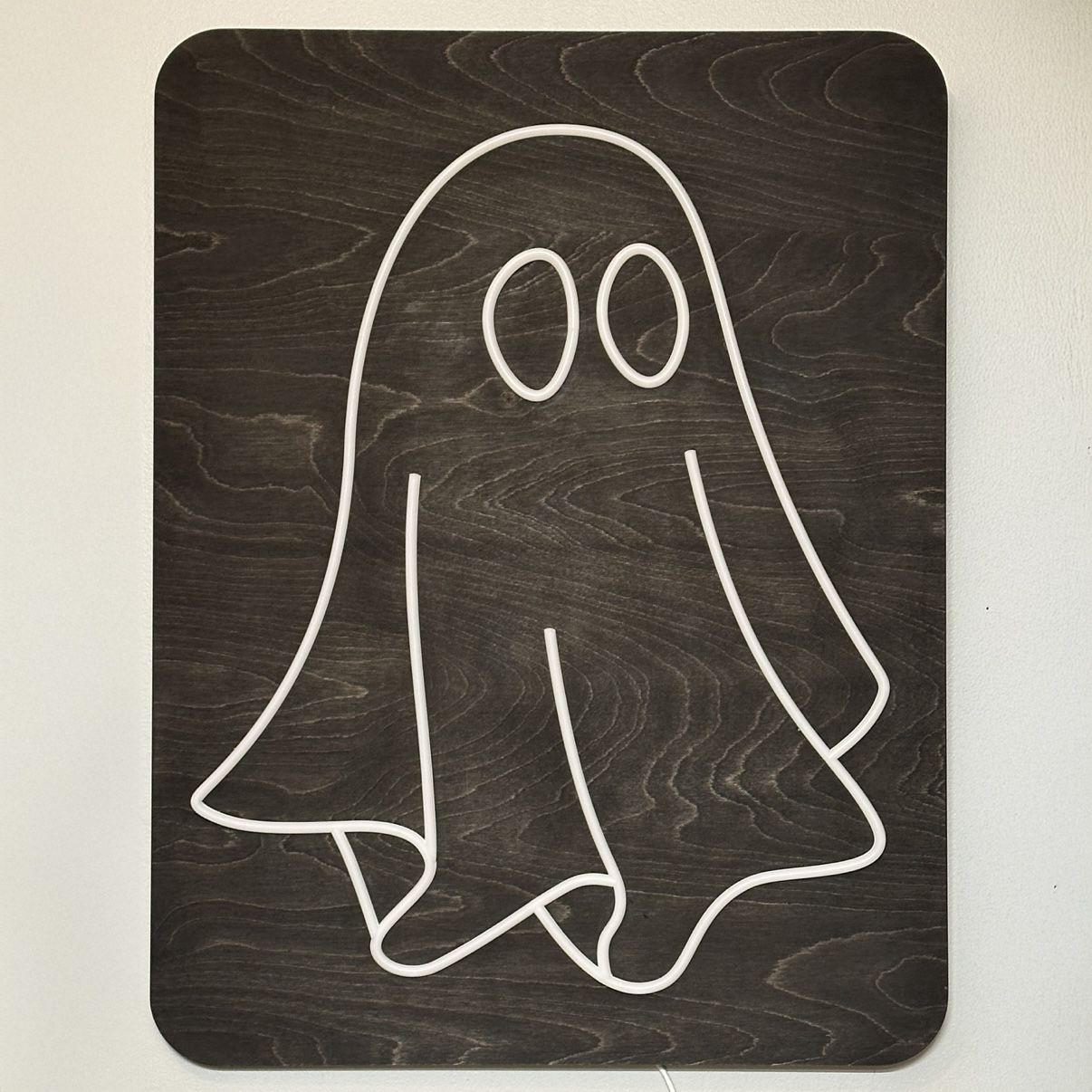 👻 Handmade LED Neon Ghost Sign – PRICE DROP! $129 (was $189)