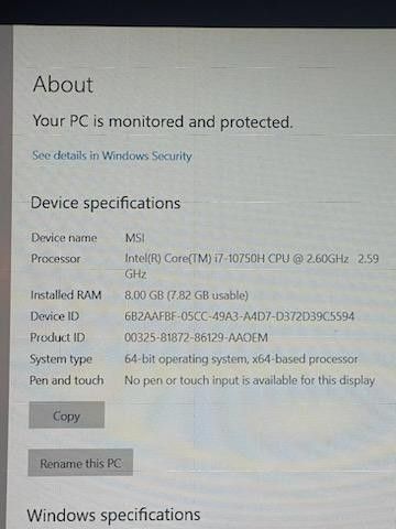 Msi Gaming Laptop..I Don't Give My Number Out For Privacy Resons