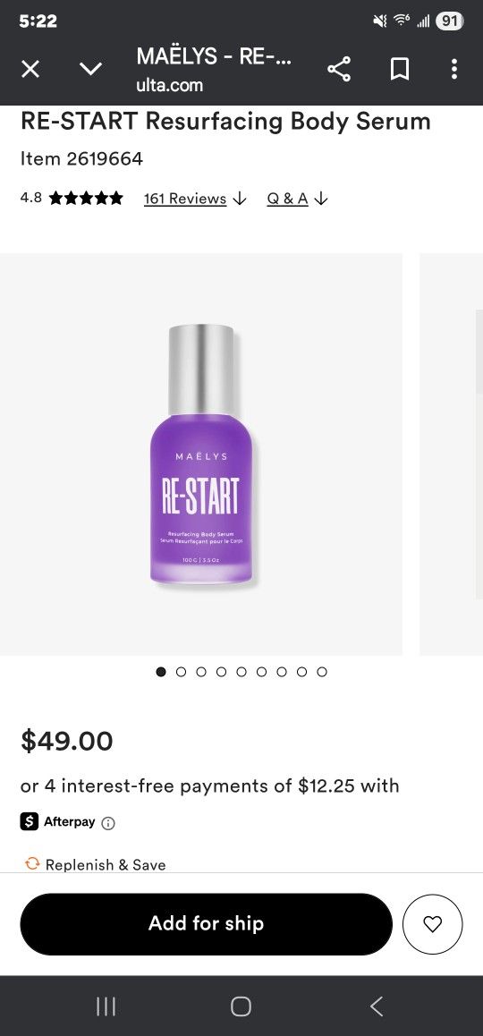 Re-Start Resurfing Body Serum