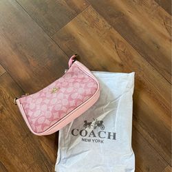 pink monogram bag
