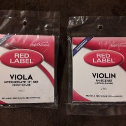 Super-Sensitive Red Label Viola & Violin String Sets