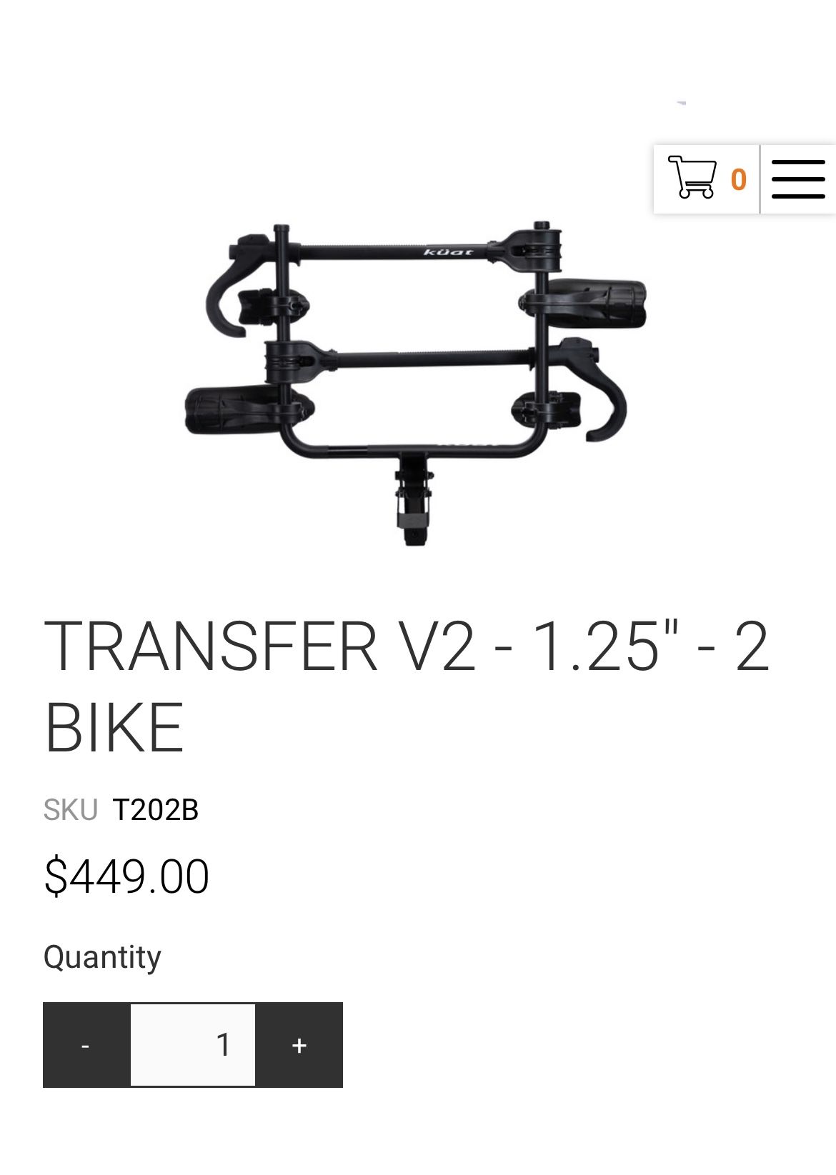 Kuat Bike Rack -Used