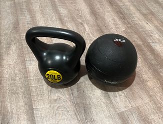Medicine Ball and Kettlebell