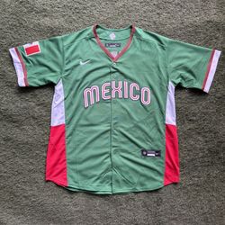 Mexico Classic Green World Baseball Adult Jersey