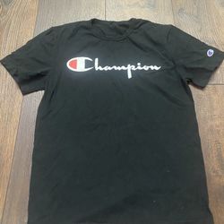 Men’s Black Champion T Shirt Size Small #20