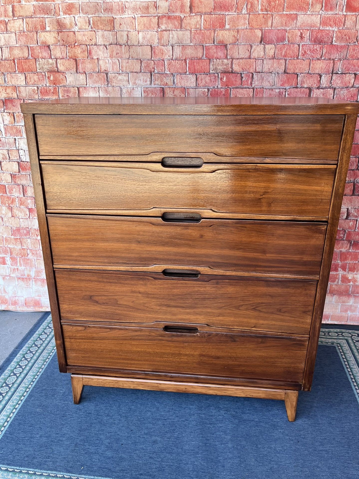 MCM Dresser Vintage Solid Wood Mid Century Modern
