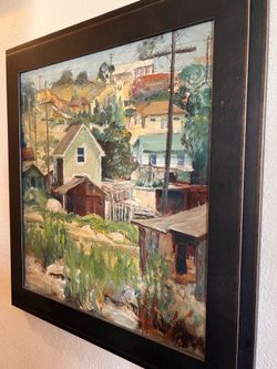 Artist-Retained Antique California Plein-Air Oil by Sarah Elizabeth “Sadie” Truax (1872–1959)