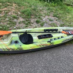 Two Fishing Kayak And Paddle 