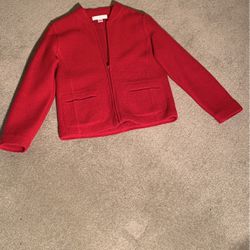 Red Wool Jacket/Cardigan 