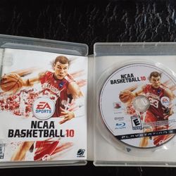 NCAA BASKETBALL 2010 COMPLETE IN ORIGINAL CASE AND BOOKLET PS3 GAME $60 FINAL PRICE 