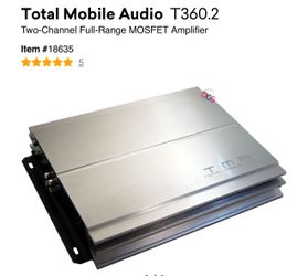 Total Mobile Audio TMA T-360.1 Mobile Audio Amplifier