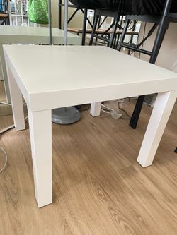 Ikea LACK Side table, white, 21 5/8x21 5/8 "